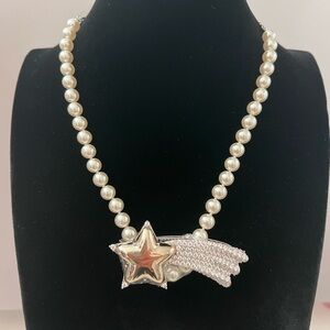 YVMIN PARADISE / LONG TAIL SHOOTING STAR HAIR CLIP PEARL NECKLACE